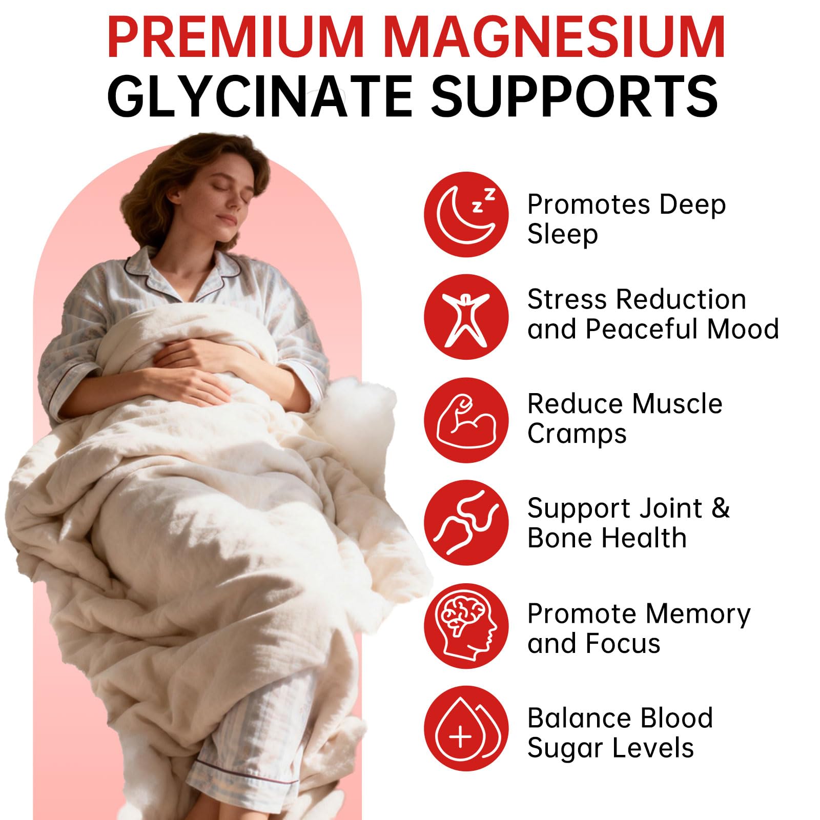 Magnesium Glycinate Gummies 500mg – Sugar Free Magnesium Gummies for Sleep, Stress, Muscle & Nerve Support – for Adults & Kids 4+, Vegan, No Melatonin (Raspberry Flavor, 60 Count) - dailyvitalstore