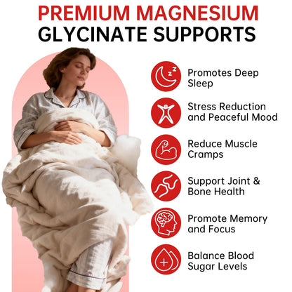 Magnesium Glycinate Gummies 500mg – Sugar Free Magnesium Gummies for Sleep, Stress, Muscle & Nerve Support – for Adults & Kids 4+, Vegan, No Melatonin (Raspberry Flavor, 60 Count) - dailyvitalstore