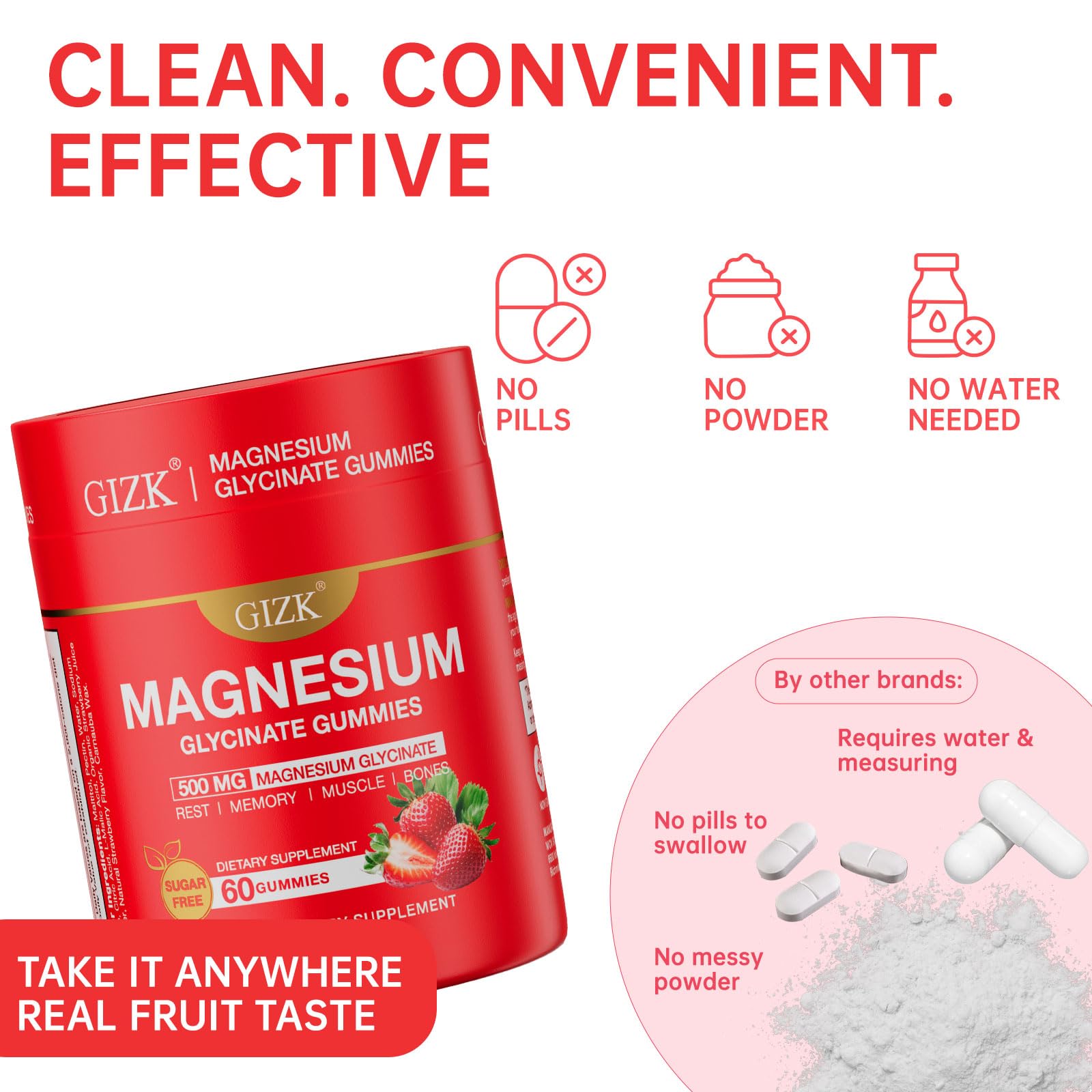 Magnesium Glycinate Gummies 500mg – Sugar Free Magnesium Gummies with L-Theanine - Sleep, Calm, Stress Relief for Adults & Kids 4+ - dailyvitalstore