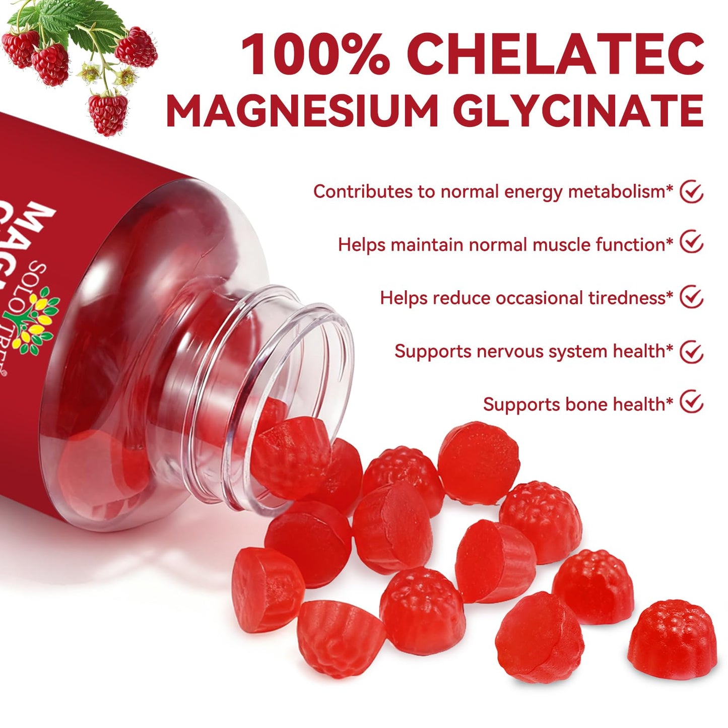 Magnesium Glycinate Gummies 600mg – Sugar-Free High Absorption Magnesium with L-Threonate, Supports Relaxation, Calm & Restful Sleep, - dailyvitalstore