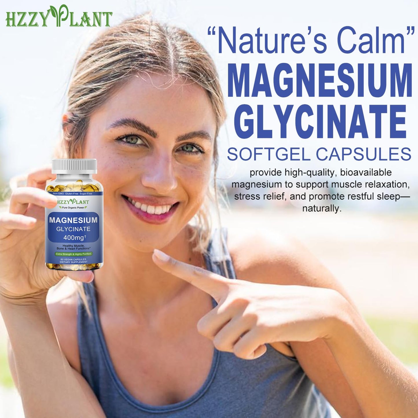 Magnesium Glycinate Softgels, High Absorption Magnesium Glycinate 400mg Supplement for Muscle, Heart, Sleep & Bone Support, Bisglycinate Softgel Capsules Supplement, Vegan, Non-GMO, 2 Month Supply - dailyvitalstore