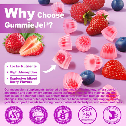 Magnesium Gummies 400mg | 5-in-1 Magnesium Complex for Women & Men: Mag Glycinate, Citrate, Malate, Chloride & Taurate | w/Ashwagandha, D3 & Zinc for Relaxtion, - dailyvitalstore