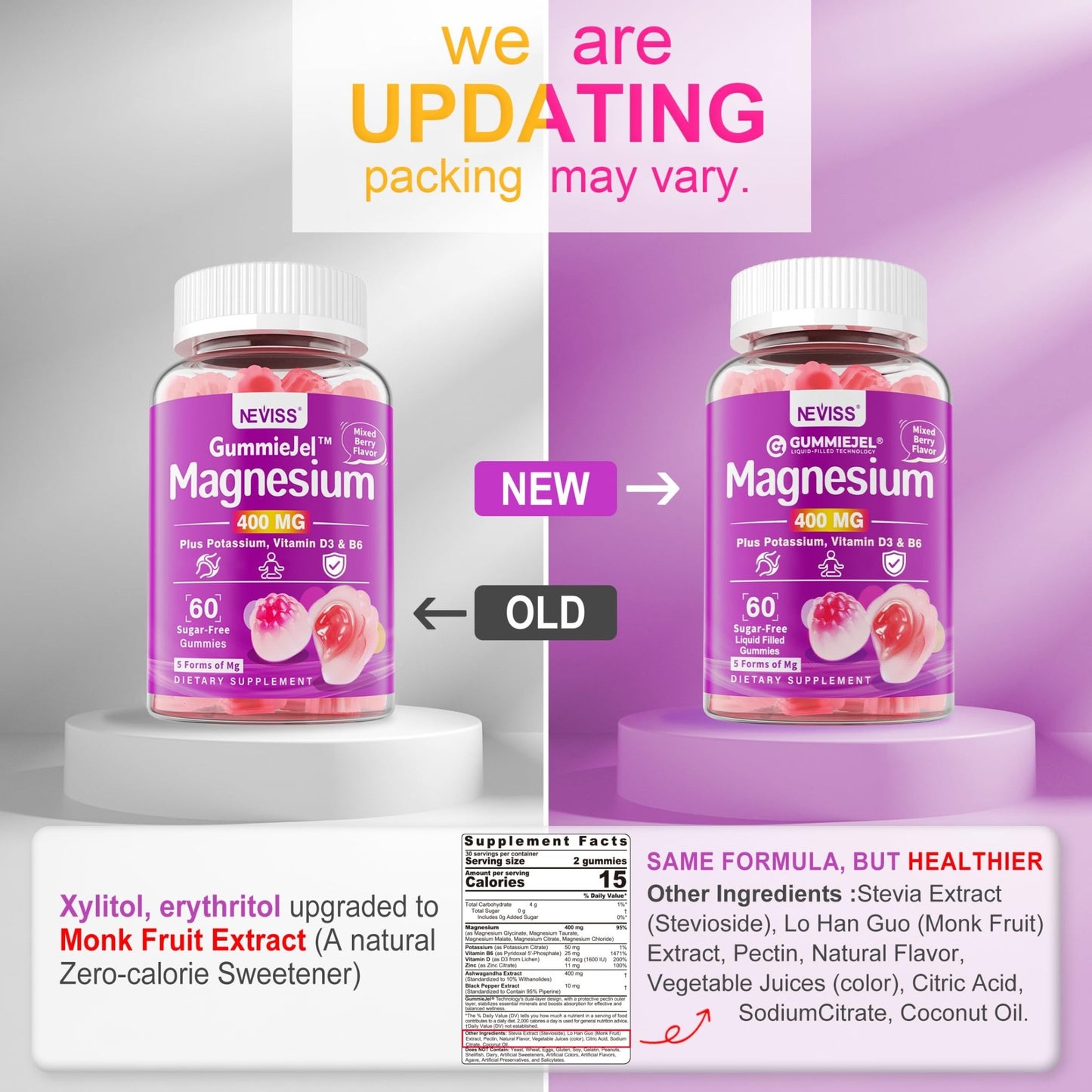 Magnesium Gummies 400mg | 5-in-1 Magnesium Complex for Women & Men: Mag Glycinate, Citrate, Malate, Chloride & Taurate | w/Ashwagandha, D3 & Zinc for Relaxtion, - dailyvitalstore