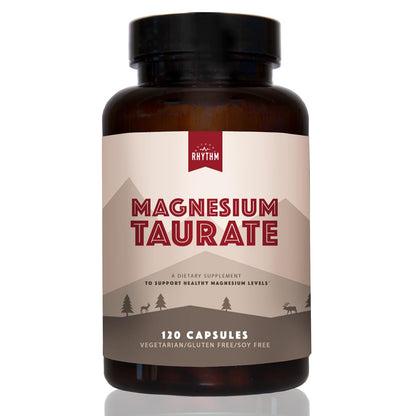 Magnesium Taurate 750mg (150mg Elemental Magnesium) – 120 Vegetarian Capsules – High-Absorption Magnesium Taurate Supplement for Heart, Muscle, and Nerve Support - dailyvitalstore