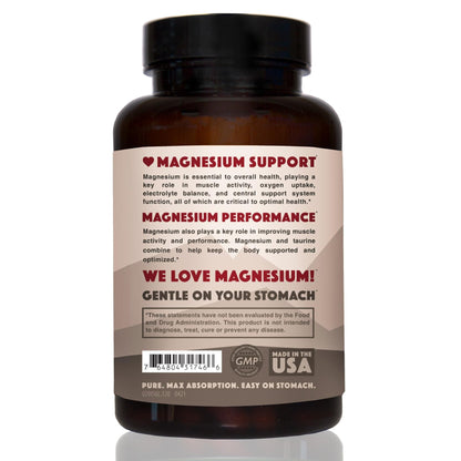 Magnesium Taurate 750mg (150mg Elemental Magnesium) – 120 Vegetarian Capsules – High-Absorption Magnesium Taurate Supplement for Heart, Muscle, and Nerve Support - dailyvitalstore
