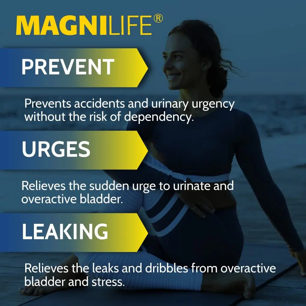 MagniLife Bladder Relief Tablets (125 Ct), Fast-Dissolving Homeopathic Support for Overactive Bladder, Leaks from Sneezing, Coughing or Movement, Daily Use Formula Safe for Men & Women - dailyvitalstore
