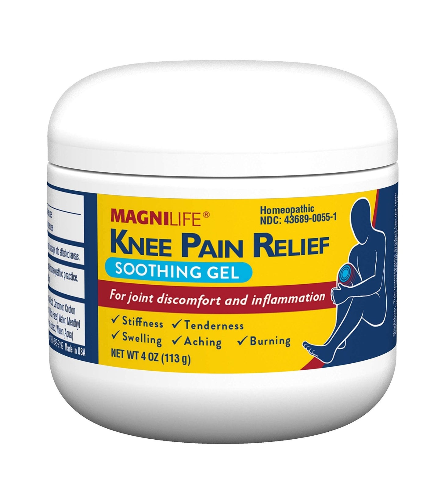MagniLife Knee Pain Relief Gel (4 oz), Arnica-Based Gel for Joint Pain, Knee Stiffness & Swelling, Non-Greasy, No Staining, Massage-in Formula for Daily Knee Support & Comfort - dailyvitalstore