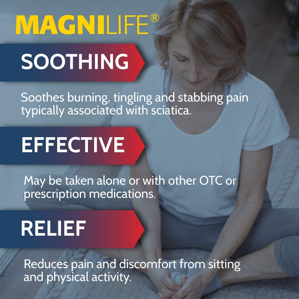 MagniLife Leg & Back Pain Relief Tablets,125 Ct, Fast-Acting Pain Relief Naturally Soothes Burning, Tingling & Stabbing Aches, Symptomatic or Preventative, Non-Habit Forming Quick-Dissolve Tablets - dailyvitalstore