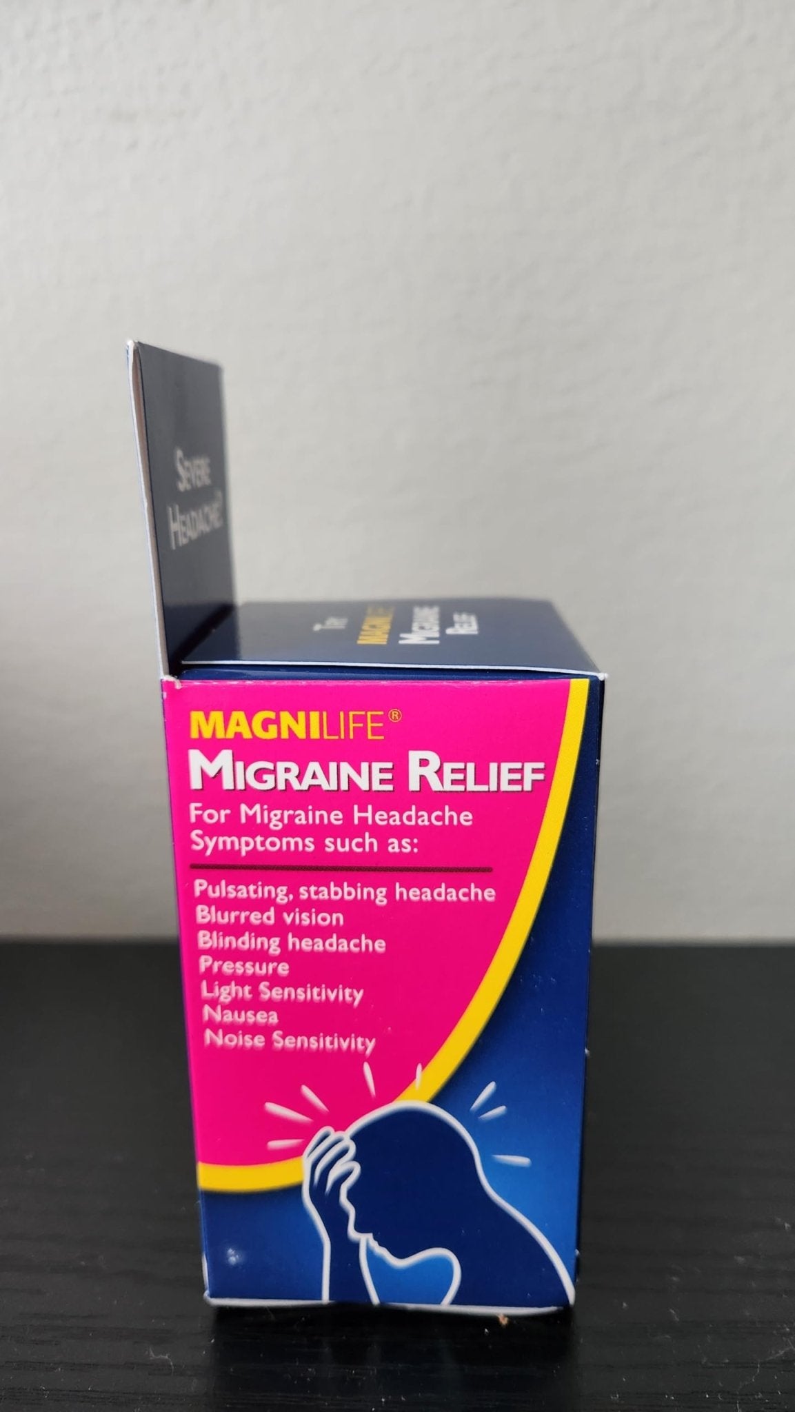 MagniLife Migraine Relief, Non-Habit Forming, 90 Homeopathic Tablets, Migraine Medicine for Light & Sound Sensitivity, Nausea, Blurred Vision & Pressure, Quick-Dissolve Headache Pain Relief - dailyvitalstore