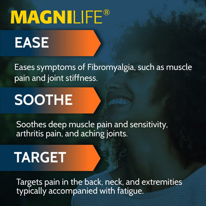MagniLife Pain & Fatigue Relief Cream 4 oz Pain & Inflammation Relief Foam 4 oz. Natural Joint & Muscle Pain Relief Bundle for Shoulders, Back, Knees, Arthritis, Stiffness & Soreness - dailyvitalstore