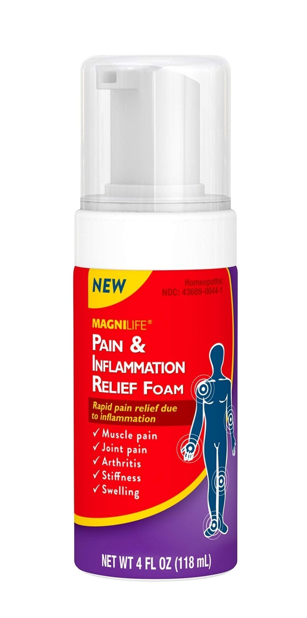 MagniLife Pain & Fatigue Relief Cream 4 oz Pain & Inflammation Relief Foam 4 oz. Natural Joint & Muscle Pain Relief Bundle for Shoulders, Back, Knees, Arthritis, Stiffness & Soreness - dailyvitalstore