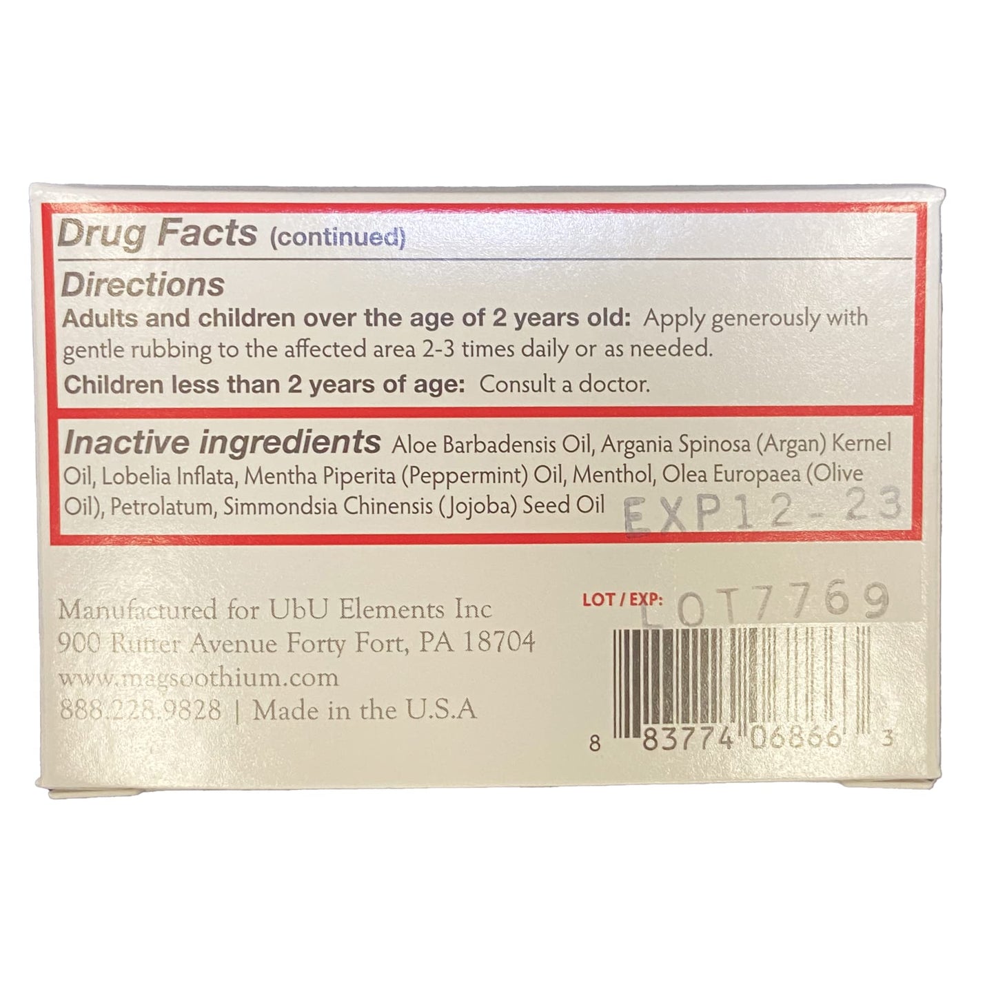 Magsoothium Original Recovery Balm- Magnesium Sulfate/Arnica Recovery Balm - dailyvitalstore