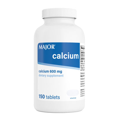 Major 600mg Calcium Tablets - Calcium Supplement - 150 Count (1 Pack) - dailyvitalstore