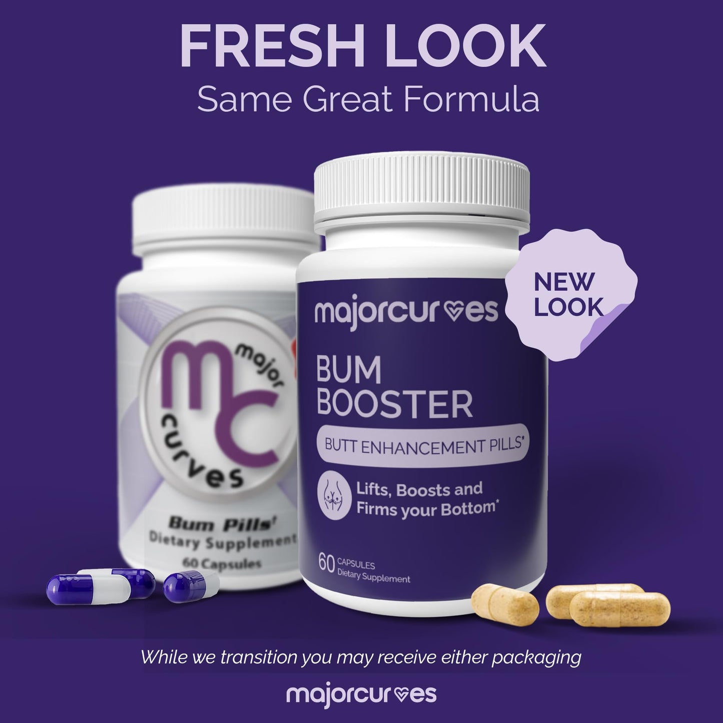 Major Curves Bum Booster Pills – Butt Enhancement for Women, Booty Growth Capsules for Bigger Bum, Curvier Hips and Glutes, Natural Brazilian Butt Lift Alternative with Fenugreek and Wild Yam - dailyvitalstore