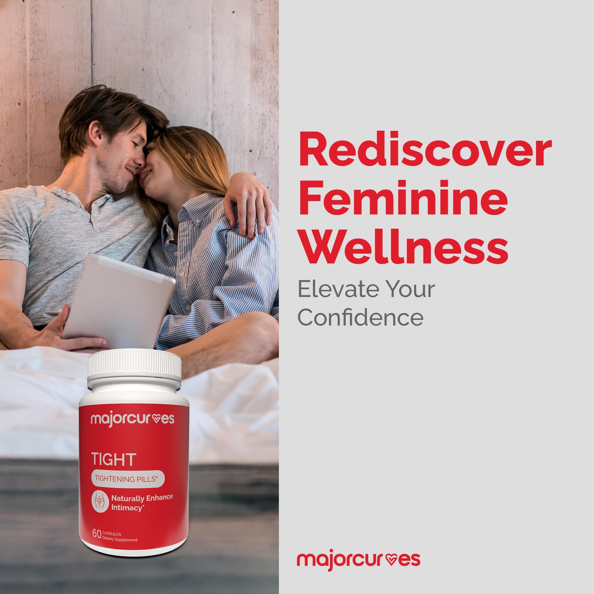 Major Curves Vaginal Tightening Pills – Feminine Support Supplement for Tone, Moisture & Intimate Wellness – V Rejuvenation & Odor Control with Herbal Extracts – Made in USA - dailyvitalstore