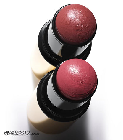 MAKE Beauty Cream Stroke Cream Blush Stick for Cheeks - Vibrant yet Natural Soft Matte Finish - Shade Rouge Moon, Berry Plum Blush Makeup - dailyvitalstore