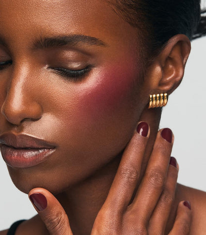 MAKE Beauty Cream Stroke Cream Blush Stick for Cheeks - Vibrant yet Natural Soft Matte Finish - Shade Rouge Moon, Berry Plum Blush Makeup - dailyvitalstore