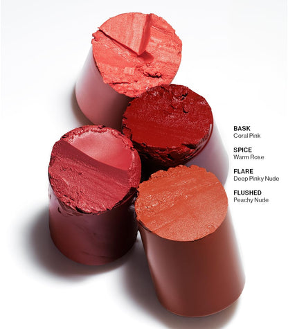 MAKE Beauty Heat Stroke Cream Blush Stick for Cheeks with Natural Hydrating Dewy Finish. Creamy Gel Blush Balm - Shade Baked, Deep Chocolate Brown Cheek Tint - dailyvitalstore