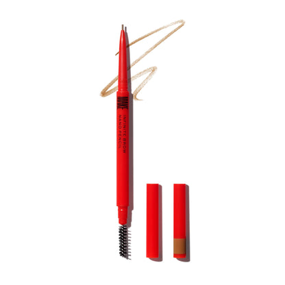MAKE Beauty Nano Brow, Micro Eyebrow Pencil. Long-Lasting Smudgeproof Eye Brow Makeup for Hairlike Lines. Precision Liner for Natural-Looking Eyebrows - Shade, Warm Taupe - dailyvitalstore