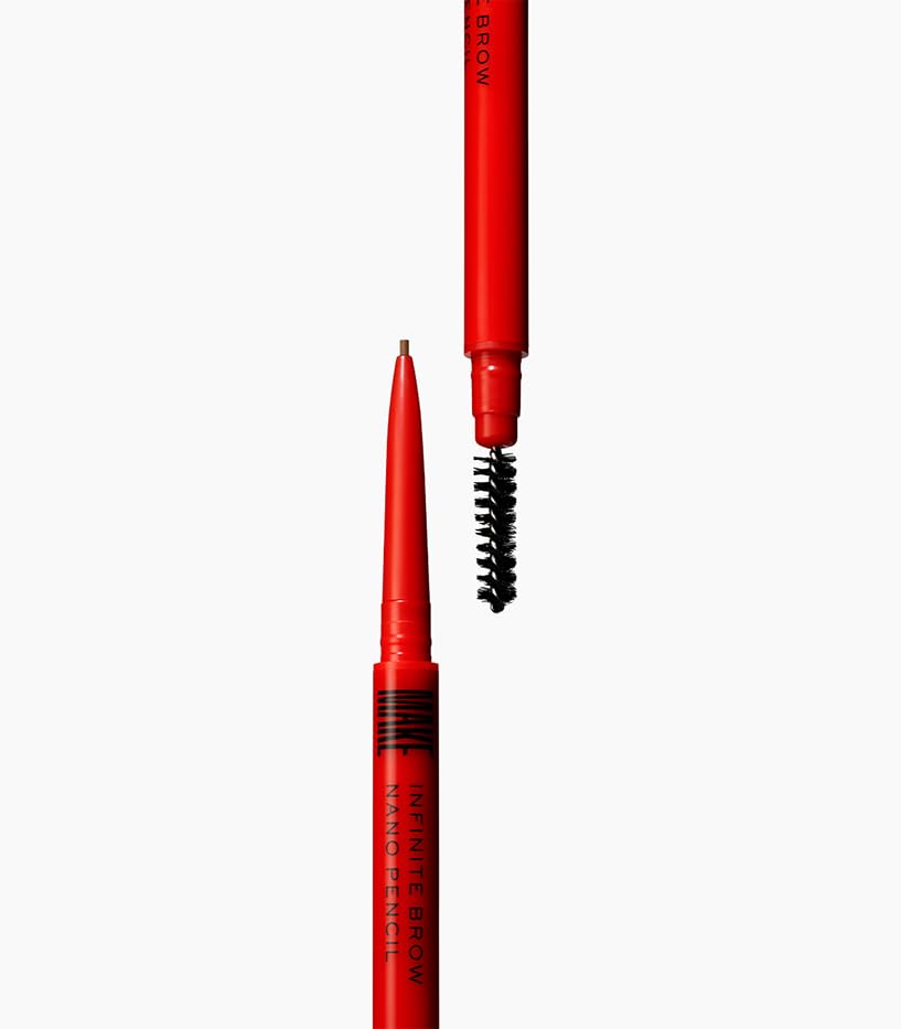 MAKE Beauty Nano Brow, Micro Eyebrow Pencil. Long-Lasting Smudgeproof Eye Brow Makeup for Hairlike Lines. Precision Liner for Natural-Looking Eyebrows - Shade, Warm Taupe - dailyvitalstore