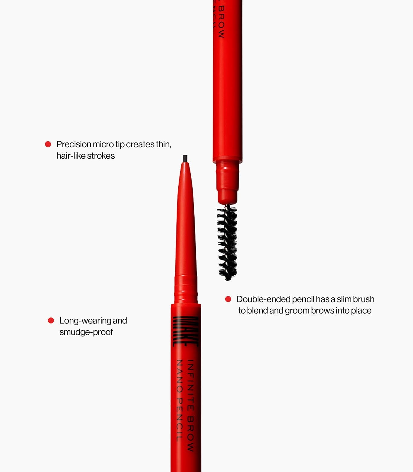 MAKE Beauty Nano Brow, Micro Eyebrow Pencil. Long-Lasting Smudgeproof Eye Brow Makeup for Hairlike Lines. Precision Liner for Natural-Looking Eyebrows - Shade, Warm Taupe - dailyvitalstore