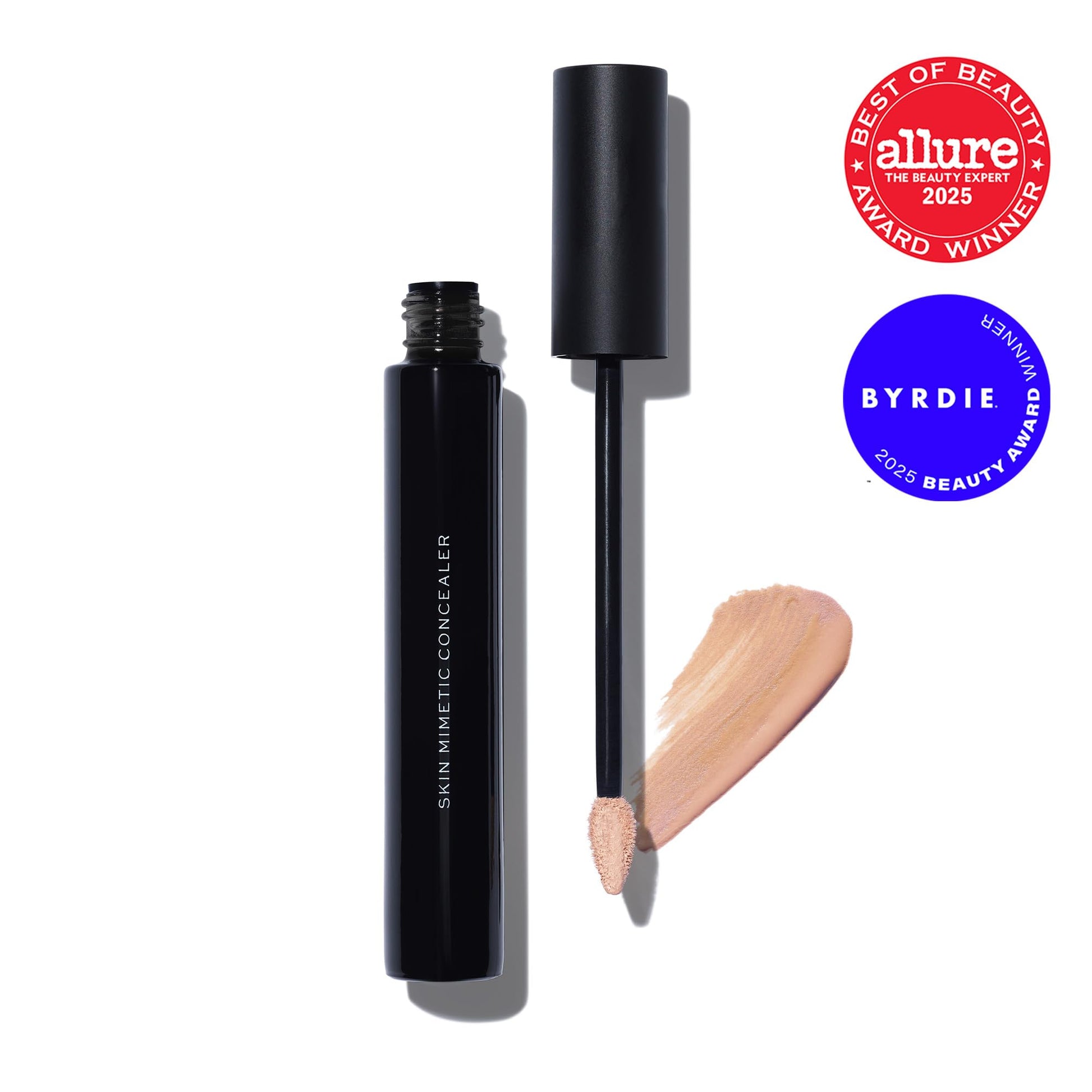 MAKE Beauty Skin Mimetic Concealer Buildable Medium Coverage Hydrating Concealer for Dark Circles Spot Concealing Brightening Crease-Free, Including Mature Skin. Radiant Finish. 08 Medium Tan Neutral - dailyvitalstore