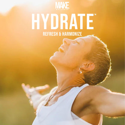 Make Wellness HYDRATED | 30 Servings | Grapefruit Flavor | Supports Hydration & Electrolyte Balance | Bioactive Peptide Blend for Daily Overall Wellness - dailyvitalstore