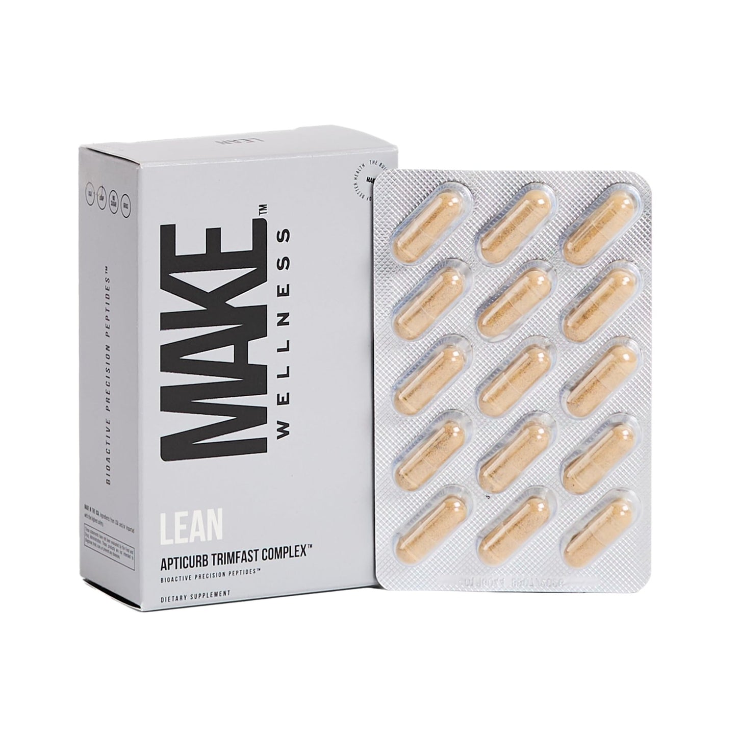 Make Wellness Lean Peptide Supplement | Supports Overall Wellness, Normal Muscle Health & Active Lifestyles | Bioactive Peptide Blend | Clean, Non-GMO Formula | 30 Servings for Daily Nutrition - dailyvitalstore