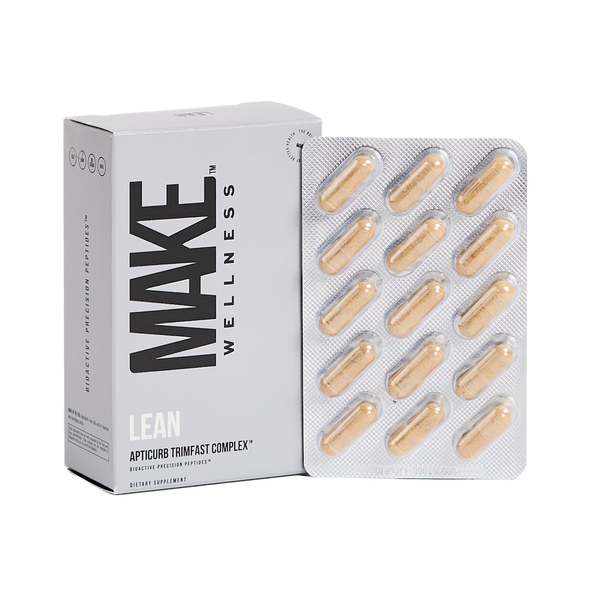 Make Wellness Lean Peptide Supplement | Supports Overall Wellness, Normal Muscle Health & Active Lifestyles | Bioactive Peptide Blend | Clean, Non-GMO Formula | 30 Servings for Daily Nutrition - dailyvitalstore