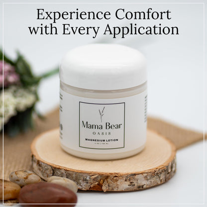 Mama Bear Oasis Lotion - Magnesium Cream - Lavender Magnesium Lotion for Foot, Hands, Legs, Toes Includes Arnica, Vitamin B6, Aloe Vera, MSM (Pack of 2) - dailyvitalstore