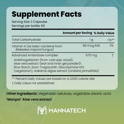 Mannatech Advanced Ambrotose 120 Capsules - dailyvitalstore