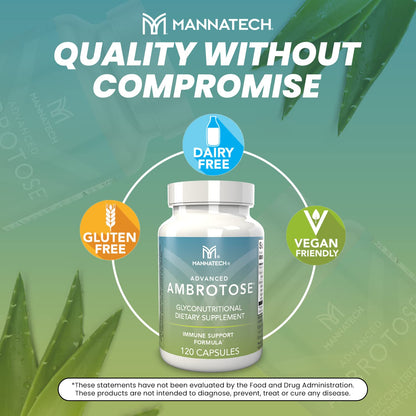 Mannatech Advanced Ambrotose 120 Capsules - dailyvitalstore