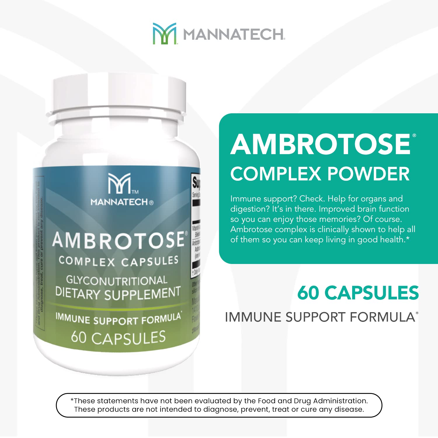 Mannatech® Ambrotose® Complex 60 Capsules - dailyvitalstore