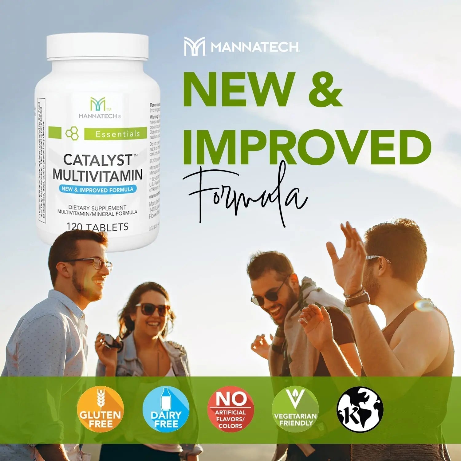 Mannatech Catalyst Multivitamin 120 Tablets, Maximize Your Multivitamin. Provides Antioxidants Vitamin A, Vitamin C, and Vitamin E - dailyvitalstore