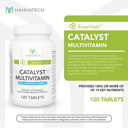 Mannatech Catalyst Multivitamin 120 Tablets, Maximize Your Multivitamin. Provides Antioxidants Vitamin A, Vitamin C, and Vitamin E - dailyvitalstore