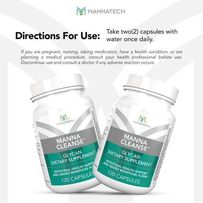 Mannatech Digestive Enzymes and Probiotics - Powered by Ambrotose Derived from The Aloe Vera Plant - Digestive and Colon Cleanser Helps Support Overall Gut Heath - dailyvitalstore