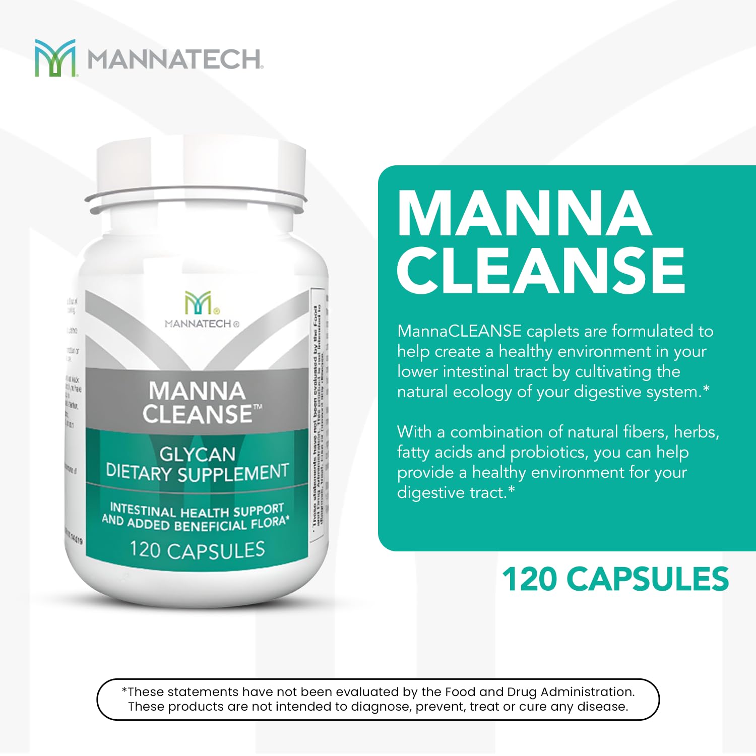 Mannatech Digestive Enzymes and Probiotics - Powered by Ambrotose Derived from The Aloe Vera Plant - Digestive and Colon Cleanser Helps Support Overall Gut Heath - dailyvitalstore