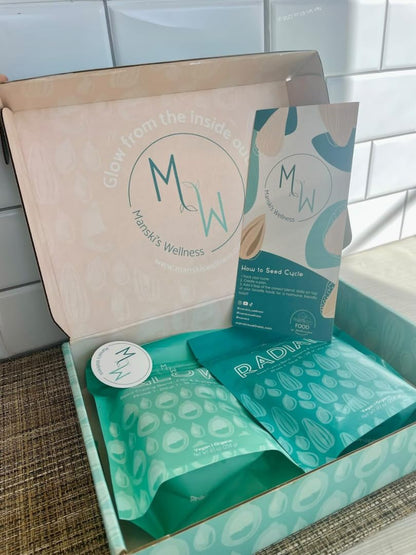 Manski's Wellness Glow & Radiant Seed Cycle Kit | PMS Support | Organic Seed Cycling | Natural Hormone Balance | Ease Cramps | Mitigate Cycle Symptoms | Vegan Supplement - dailyvitalstore