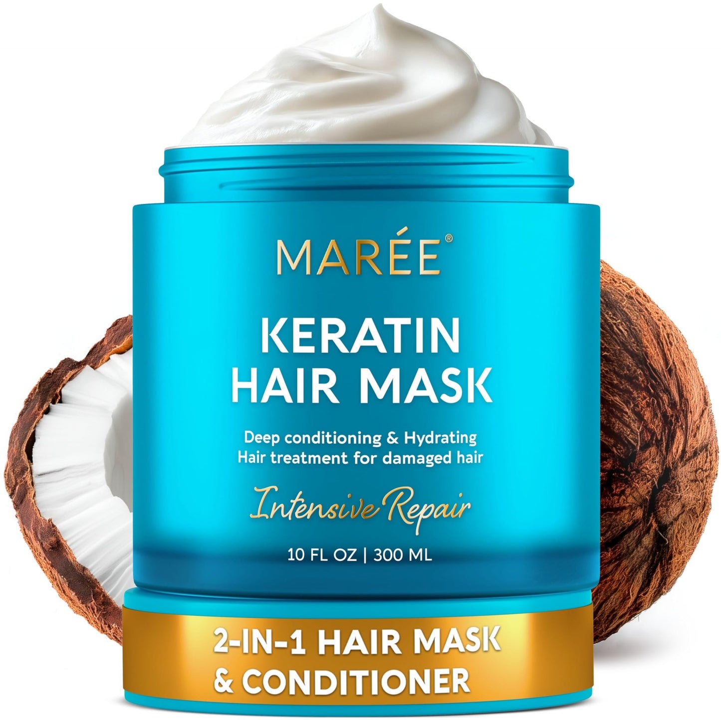 MAREE Deep Conditioning Hair Mask for Damaged Hair Treatment – Keratin Hair Care for Hydrating Growth Repair Moisturizing - dailyvitalstore