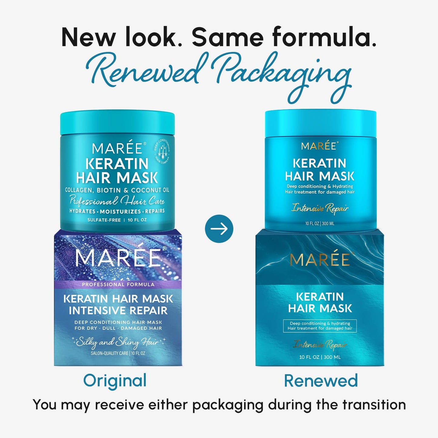 MAREE Deep Conditioning Hair Mask for Damaged Hair Treatment – Keratin Hair Care for Hydrating Growth Repair Moisturizing - dailyvitalstore