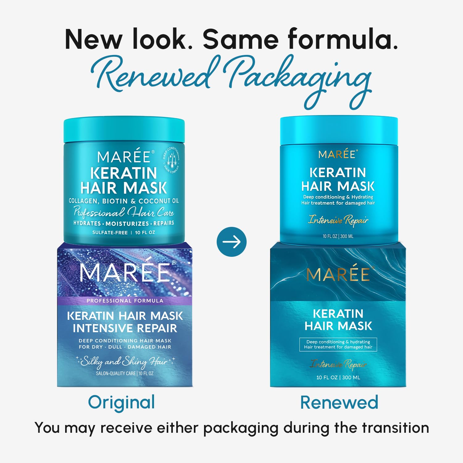 MAREE Deep Conditioning Hair Mask for Damaged Hair Treatment – Keratin Hair Care for Hydrating Growth Repair Moisturizing - dailyvitalstore