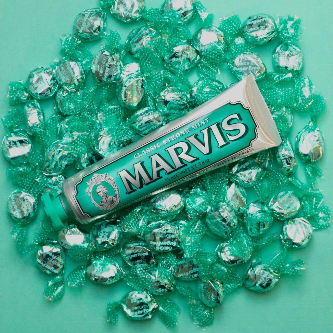Marvis Classic Strong Mint Toothpaste, 3.8 oz (Pack of 1) - dailyvitalstore