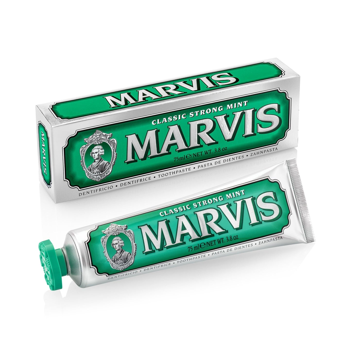 Marvis Classic Strong Mint Toothpaste, 3.8 oz (Pack of 1) - dailyvitalstore