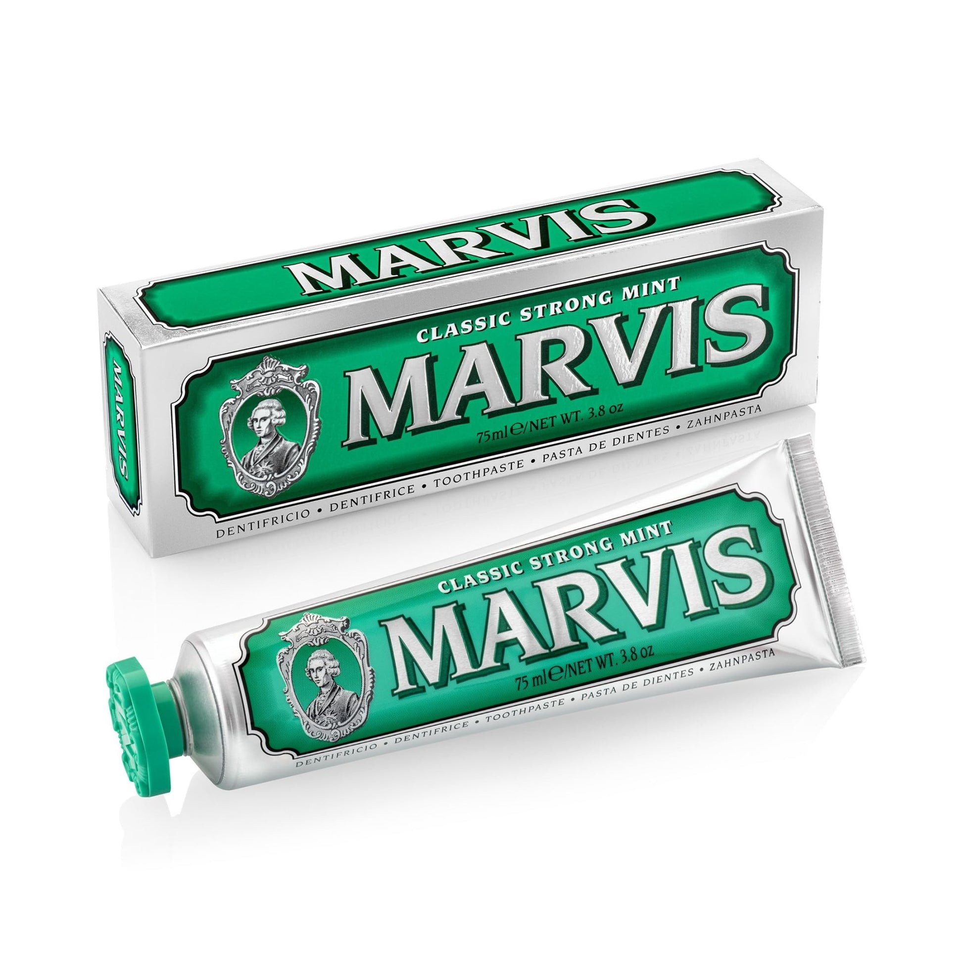 Marvis Classic Strong Mint Toothpaste, 3.8 oz (Pack of 1) - dailyvitalstore