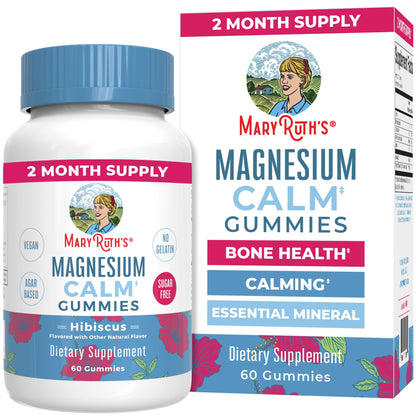 MaryRuth Organics Calm Magnesium Citrate Gummies | 2 Month Supply | Sugar Free | Magnesium Supplement for Adults - dailyvitalstore