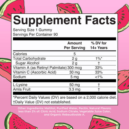 MaryRuth Organics Vegan Collagen for Women & Men, Collagen Boosting Gummies, Skin Care, Lysine, Vitamin C, Vitamin A, Amla, Supplement for Hair & Skin, Vegan, Non-GMO, Gluten Free, 90 Servings - dailyvitalstore