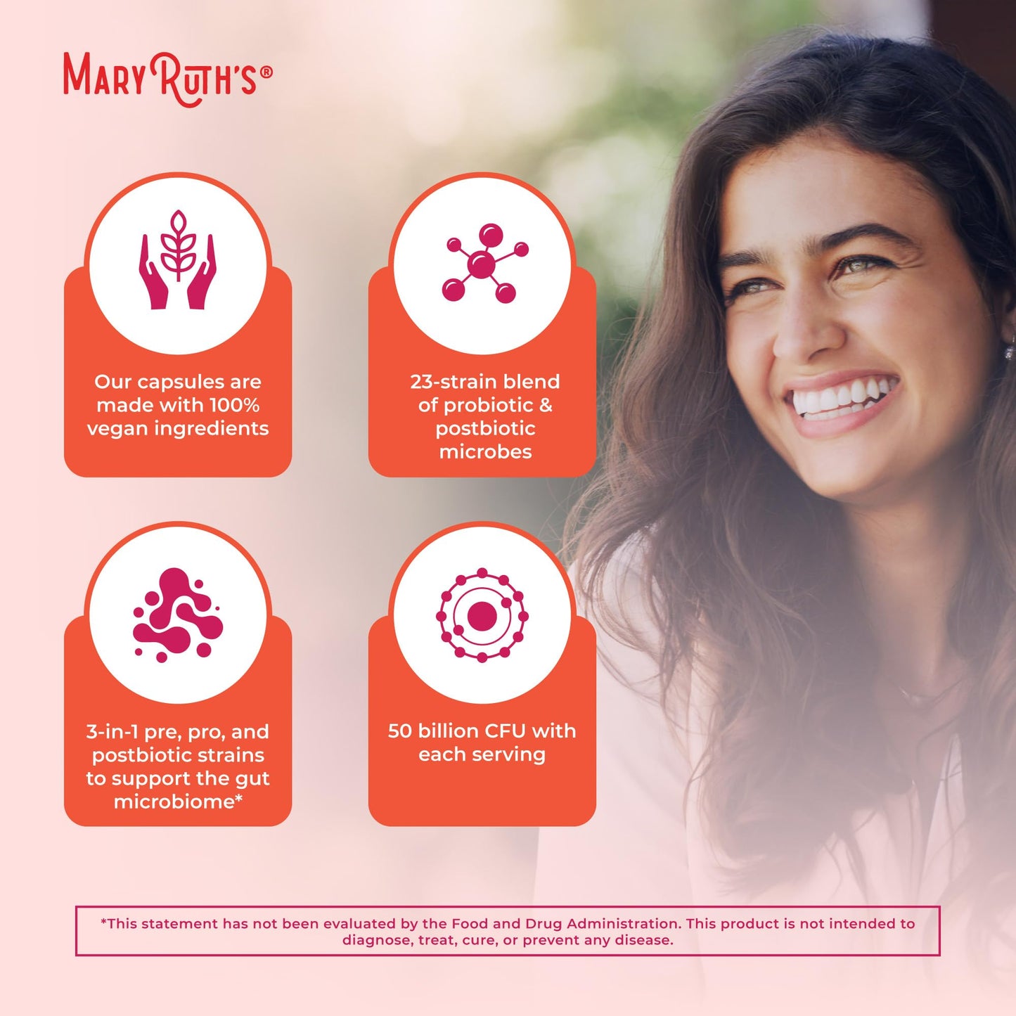MARYRUTH'S 3-in-1 Daily Health Probiotics for Women | Hormone Support & Gut Health Supplement for Women | Women’s Probiotic - dailyvitalstore
