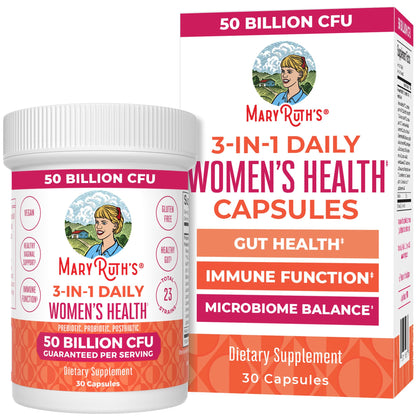 MARYRUTH'S 3-in-1 Daily Health Probiotics for Women | Hormone Support & Gut Health Supplement for Women | Women’s Probiotic - dailyvitalstore