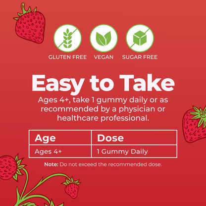 MARYRUTH'S Organic Vitamin D3 + B12 Gummies for Ages 4+ | Bone Health | Immune Support | Energy Metabolism | Cognitive Function | Vegan | Non-GMO - dailyvitalstore