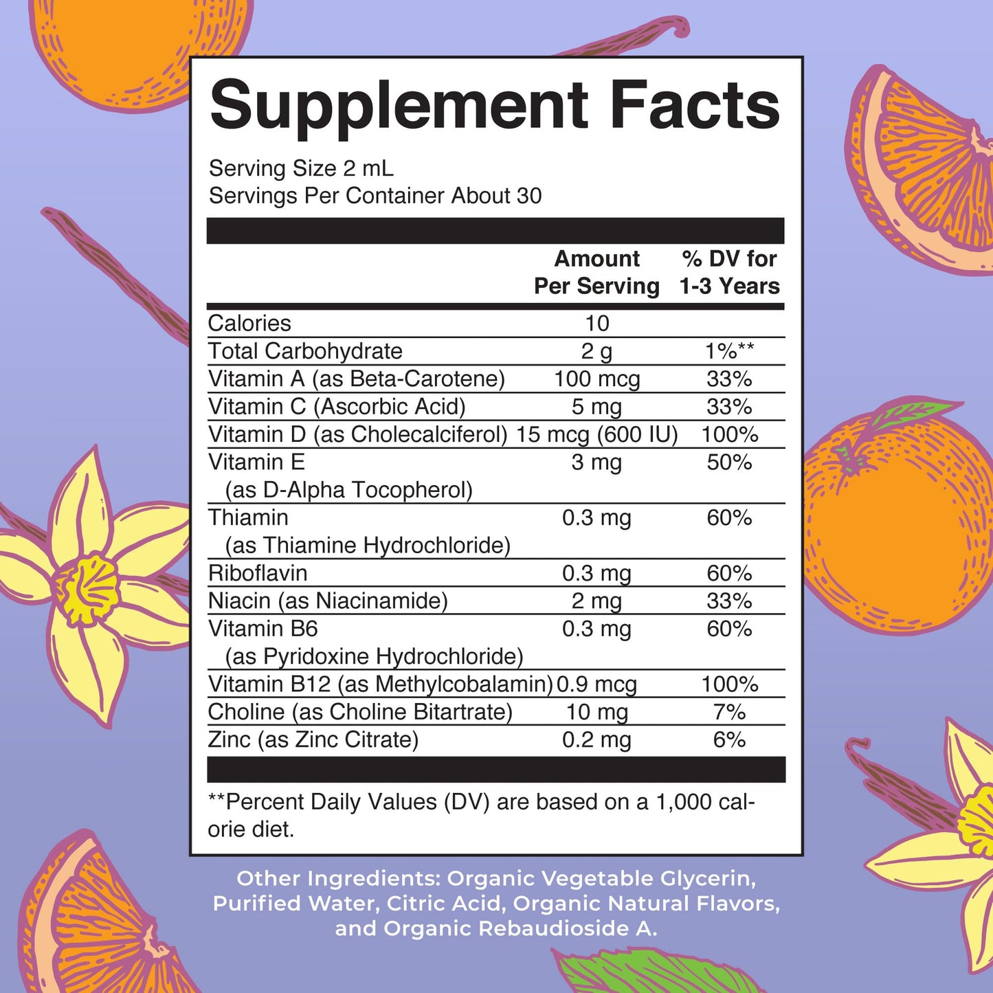 MaryRuth's Toddler Multivitamin | Vitamin A C D E B6 B12 Zinc | Healthy Growth Support | Immunity | Bone Health | Cognitive Function | Organic | Sugar Free | Vegan | Non-GMO | 2 Fl Oz | 30 Day Supply - dailyvitalstore